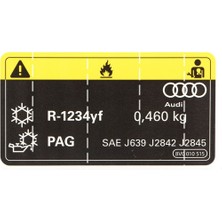 Tsc 8V0010515 Vw Araba Uyarı Etiketi Sticker Yapıştırma
