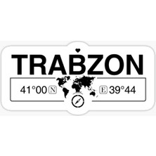 Tsc Trabzon Gps Harita Sticker Oto Araba Yapıştırma 17 cm