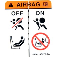 Tsc 2U5A-14B372-AA Airbag Sticker Etiket 4 cm 4 Adet