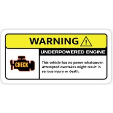 Tsc Motor Arızası Uyarısı Etiket Sticker 2 Adet 14 cm