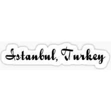 Tsc Istanbul Sticker Oto Etiket Araba Yapıştırma 17 cm