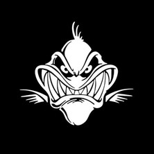 Tsc Sevimli Balık Araba Sticker Etiket 16 cm Beyaz