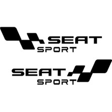 Tsc Seat Sport Araba Yan Kapı Sticker 30 cm Siyah Renk