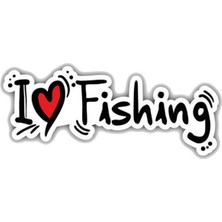 Tsc I Love Fishing Balık Tutmayı Seviyorum Araç Oto Sticker 18 cm