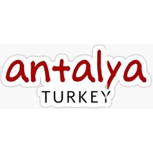 Tsc Antalya Hashtag Sticker Yapıştırma 18 cm