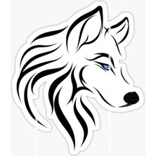 Tsc Öfkeli Kızgın Kurt Araba Sticker Oto Yapıştırması 18 cm Model 8