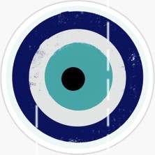 Tsc Nazar Sticker Yapıştırma Etiket Leptop Araba Cam Modl0 17 cm