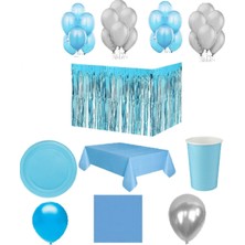 Bal10 Dünyası Mavi Temalı Parti Seti 16 Kişilik