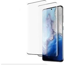 Nevarium Samsung Galaxy S20 Ekran Koruyucu Kavisli Cam Tam Kaplayan Polymer Nano