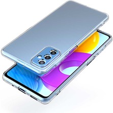 Nevarium Samsung Galaxy M52 5g Kılıf Şeffaf Kamera Korumalı Yumuşak Silikon