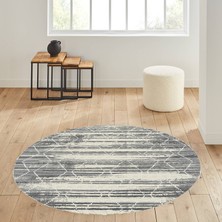 Rovigo Home Rovigo Home dijital Baskı Yıkanabilir Kaymaz Taban Yuvarlak HALI RVG7140