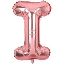 Eğlence Marketi 34'' 80 cm Rose Gold Bronze Folyo Harf Balon I