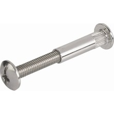 Hafele Montabent Bağlantı Vidası 32-42MM, Nikel Kaplama ( 4 ADET )