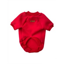Luli Pet Basic Kırmızı Polarlı Kedi Köpek Sweatshirt