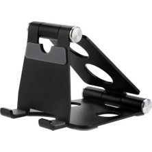 Asfal Metal Açısı Ayarlanabilir Kaymaz Katlanabilir Tablet ve Telefon Tutucu Stand