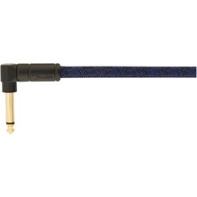 Fender 10 Angled Festival Instrument Cable Pure Hemp Blue Dream Kablo 3 Metre