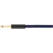 Fender 10 Angled Festival Instrument Cable Pure Hemp Blue Dream Kablo 3 Metre