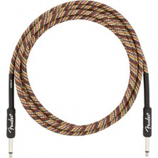 Fender 10 Festival Instrument Cable Pure Hemp Rainbow Kablo 3 Metre