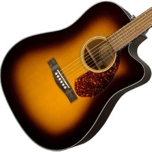 Fender CD-140SCE Dreadnought Ceviz Klavye Hard Case Dahil Sunburst Elektro Akustik Gitar