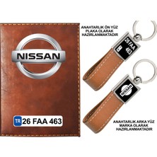 Promosyon Denizi Plakanıza Özel Nissan Logolu Taba Ruhsat Kabı ve Anahtarlık