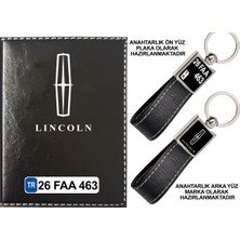 Promosyon Denizi Plakanıza Özel Siyah Ruhsat Kabı ve Anahtarlık