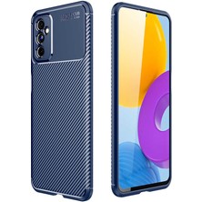 Kupa Samsung Galaxy M52 Kılıf Kamera Korumalı Darbe Emici Karbon Görünüm Şık Ince Desenli Silikon Kapak