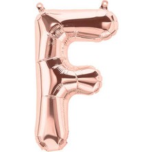 Eğlence Marketi 40'' 100 cm Rose Gold Folyo Harf Balon F