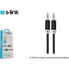 S-Link SL-SP70 3.5mm Stereo Aux Ses Kablosu