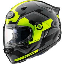 Arai Quantic Face Fluor Yellow Kapalı Kask M