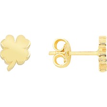 Altın Sepeti Altın Minik Yonca Küpe