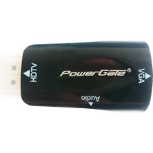 Powergate PG-HTV01 HDMI To VGA Çevirici Adaptör