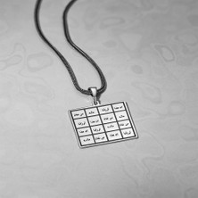 Tesbih Sepetim Bereket Vefki Işlemeli Gümüş Kolye