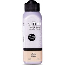 Artdeco  Metalik Akrilik Boya  140 ml  Gümüş 3722