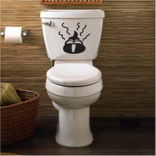 TSC Wc Klozet Için Komik Koku Sticker Yapıştırma