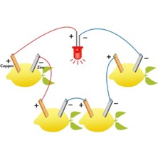 Hellove Limon Deney Seti Limondan Elektrik Üretimi Yapım Seti Limon Pili