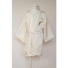 Terzim Ayşenur Çocuk Sabahlık İsme Özel Nakış İşlemeli 0-10 Yaş