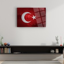 Srd Concept Türk Bayrağı 3 Cam Tablo-Bayrak Tablo