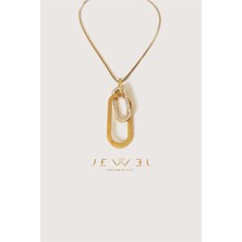 Jewel Işıl Model Gold Altın Kaplama Kolye