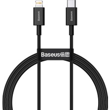 Baseus Superior 20W 100 cm Type-C To Lightning Şarj Kablosu Siyah