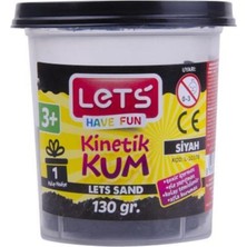 Let's Lets Kinetik Kum 130 Gr. Siyah Pls. Kutu / L-10176
