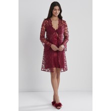 Pierre Cardin Kadın Saten Altılı Çeyiz Seti 6225 Bordo