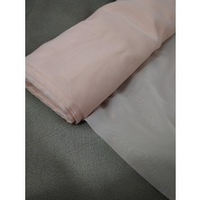 Ran Perde Düz Dökümlü Tül Perde - Pudra Pembe
