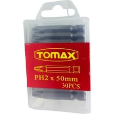 Tomax Ph2 x 50MM Bits Vidalama Yıldız Matkap Ucu 30 Adet