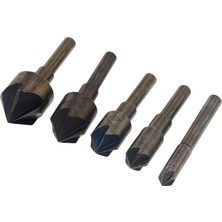 Dtools 5 Adet/takım Endüstriyel Havşa Matkap Ucu Yuvarlak Şaft Değışım 1/4" 3/8"1/2" 5/8" 3/4" Kit Aracı (Yurt Dışından)