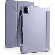 AktarMobile Xiaomi Mi Pad 5 Uyumlu Kılıf Kalem Bölmeli Akıllı Kapak Standlı Kılıf Smart Cover Premium