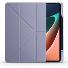 AktarMobile Xiaomi Mi Pad 5 Uyumlu Kılıf Kalem Bölmeli Akıllı Kapak Standlı Kılıf Smart Cover Premium