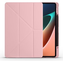 AktarMobile Xiaomi Mi Pad 5 Uyumlu Kılıf Kalem Bölmeli Akıllı Kapak Standlı Kılıf Smart Cover Premium