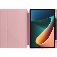 AktarMobile Xiaomi Mi Pad 5 Uyumlu Kılıf Kalem Bölmeli Akıllı Kapak Standlı Kılıf Smart Cover Premium