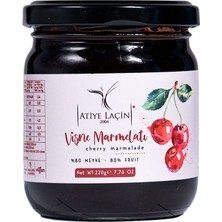 Atiye Laçin Vişne Marmelatı 220 gr (%100 Doğal ,%80 Meyve ,Katkı Maddesi ,Renklendirici ve Koruyucu İçermez.)