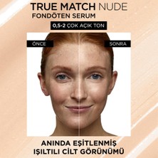 L'Oréal Paris True Match Nude Fondöten Serum 0.5-2 Very Light